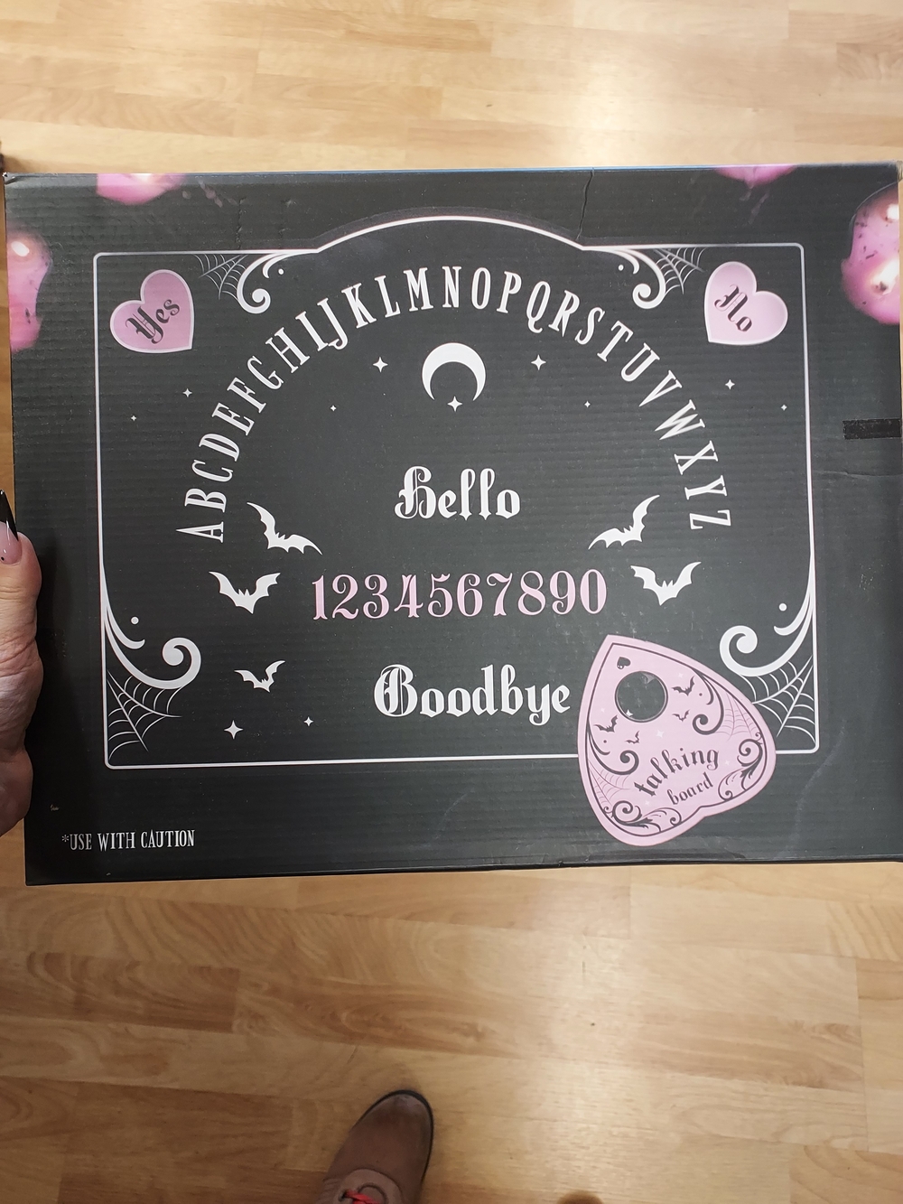 Ouija Style Talking Board - Black and Pink